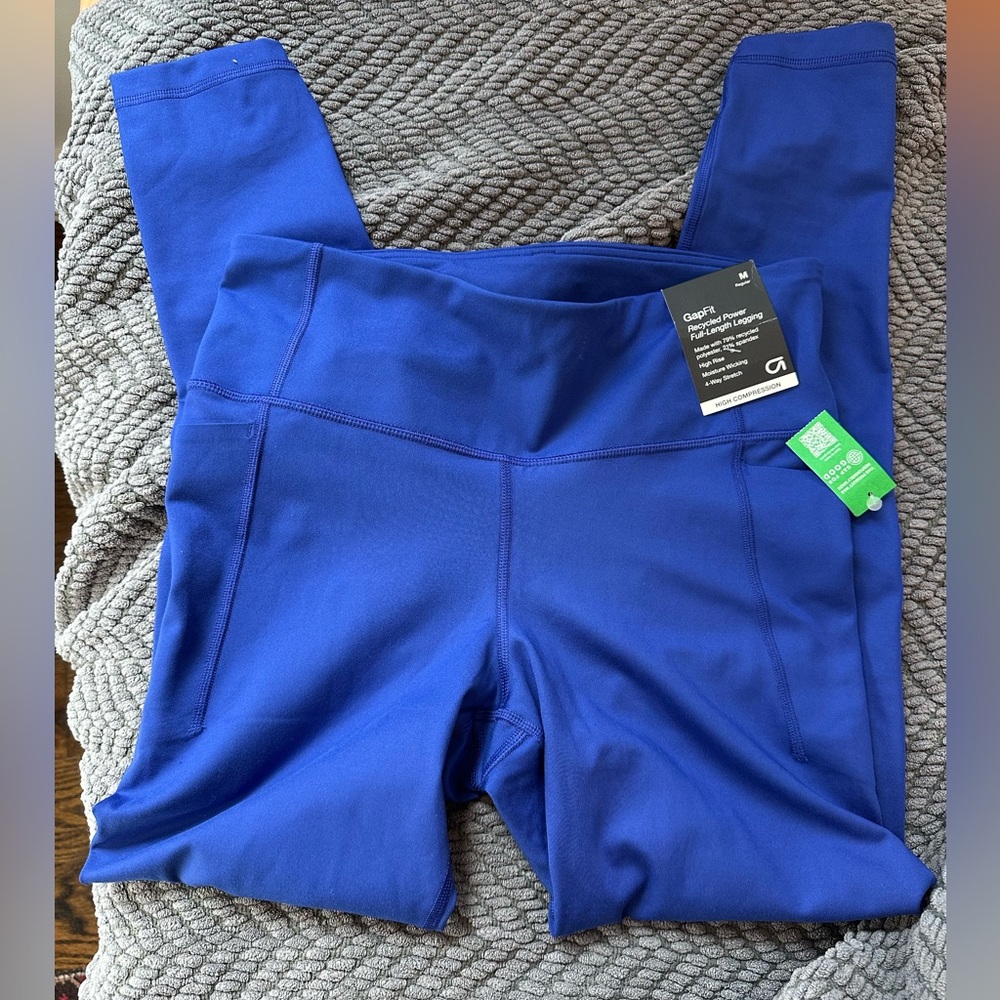 GAP Recycled Power Full-Length Legging in Royal Blue